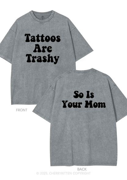 So Is Your Mom Two Sides Y2K Shirts Washed Tee Cherrykitten