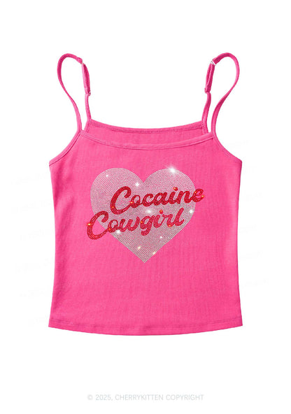 Rhinestone Cola Cowgirl Y2K Spaghetti Strap Cami Cherrykitten