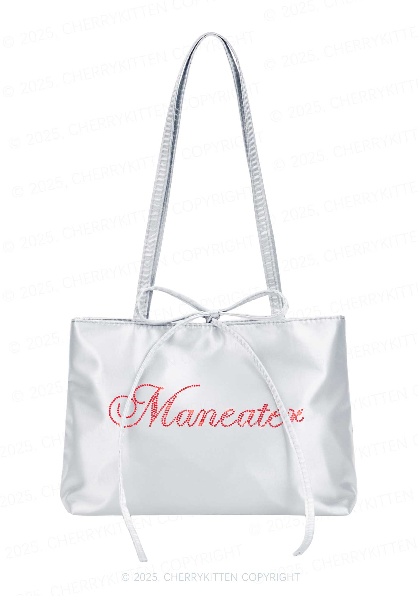 Rhinestone Maneater Y2K Satin Bags Cherrykitten