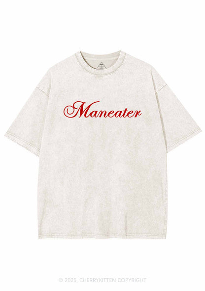 Maneater Y2K Shirts Washed Tee Cherrykitten