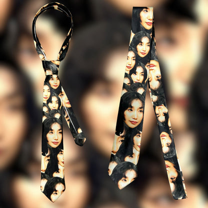Custom Portrait Y2K Necktie Cherrykitten