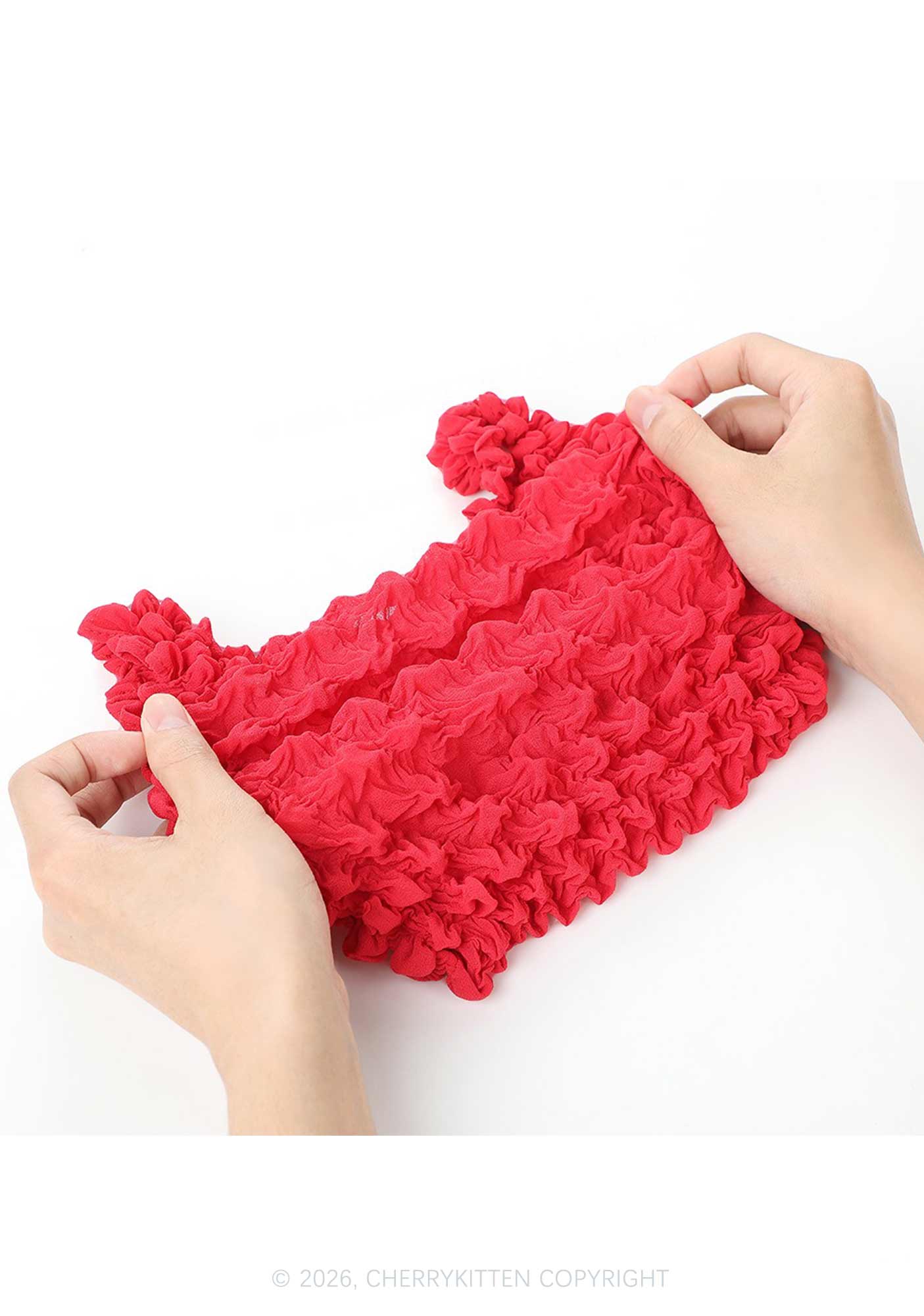 Ruffle Stretchable Magic Handbag Y2K Tote Bags Cherrykitten
