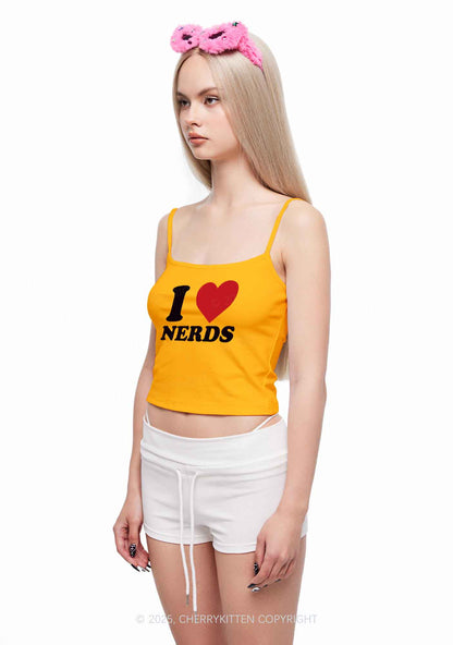 I Love Nerds Y2K Spaghetti Strap Cami Cherrykitten