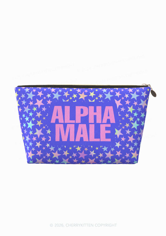 Purple Alpha Male Y2K Makeup Bag Cherrykitten