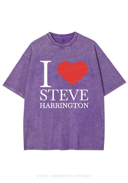 I Love SH Y2K Shirts Washed Tee Cherrykitten