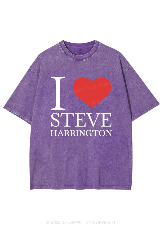 I Love SH Y2K Shirts Washed Tee Cherrykitten