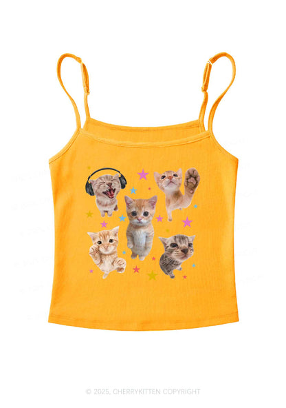 Adorable Cats Y2K Spaghetti Strap Cami Cherrykitten