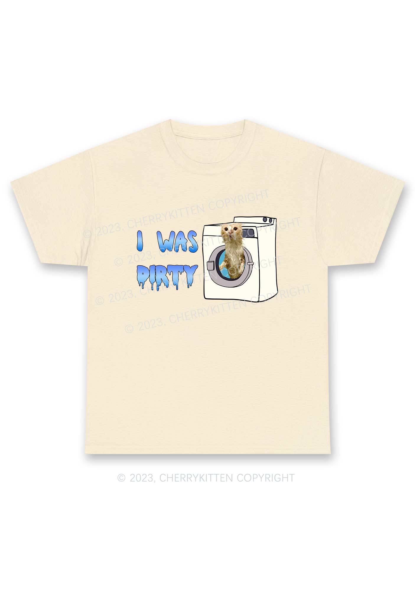 I Was Dirty Y2K Chunky Shirt Cherrykitten