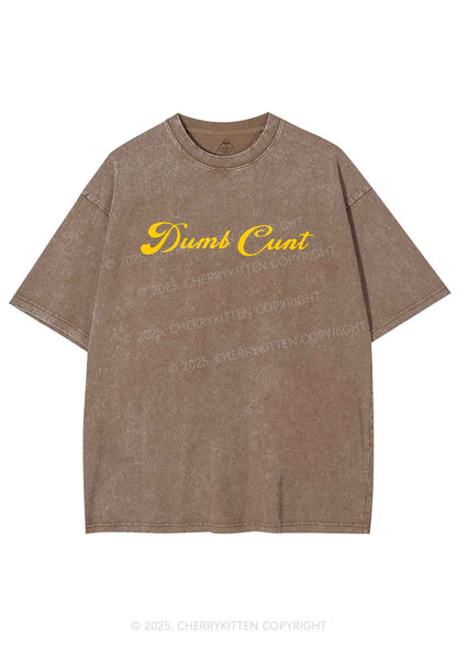 Dumb Cxxt Y2K Shirts Washed Tee Cherrykitten