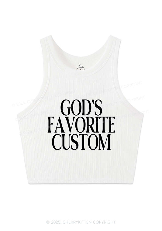 Gods Favorite Custom Y2K Crop Tank Top Cherrykitten