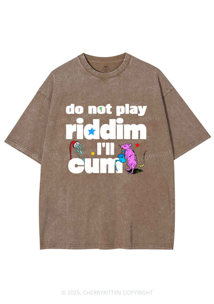 Do Not Play Riddim Y2K Shirts Washed Tee Cherrykitten