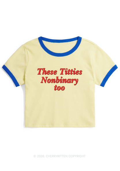 Txtties Nonbinary Too Y2K Ringer Tee Cherrykitten