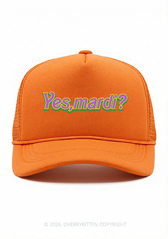 Yes Mardi Y2K Trucker Hat Cherrykitten