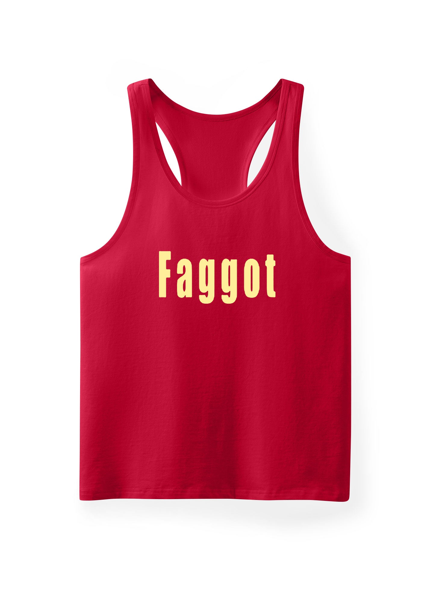 Pink Faggot Pride Y2K Men Racerback Tank Top Cherrykitten