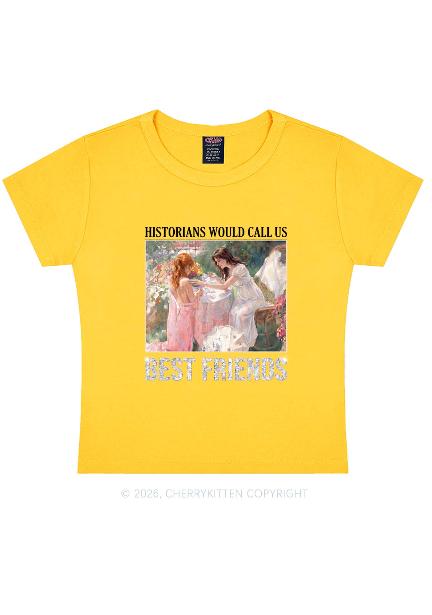 Historians Call Us Best Friends Pride Y2K Baby Tee Cherrykitten
