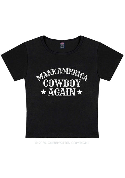 Cowboy Again Y2K Baby Tee Cherrykitten