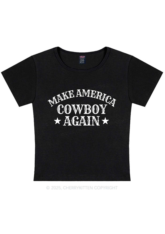 Cowboy Again Y2K Baby Tee Cherrykitten