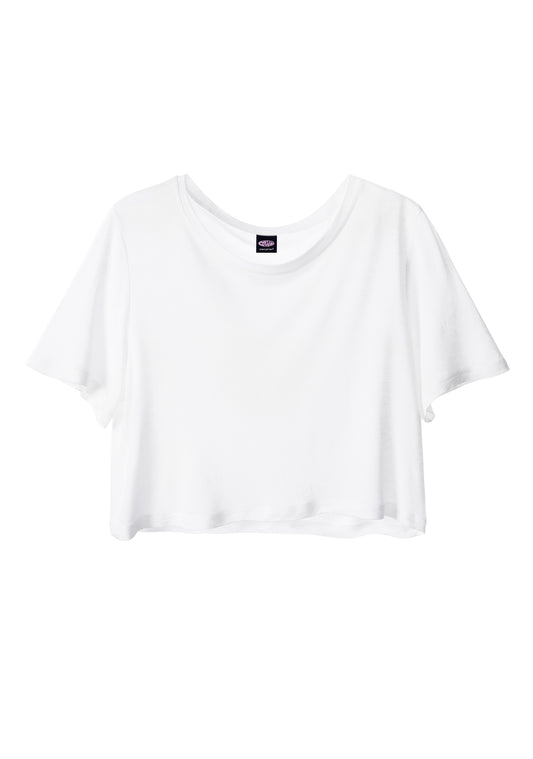 Plain Y2K Sheer Crop Tee Cherrykitten