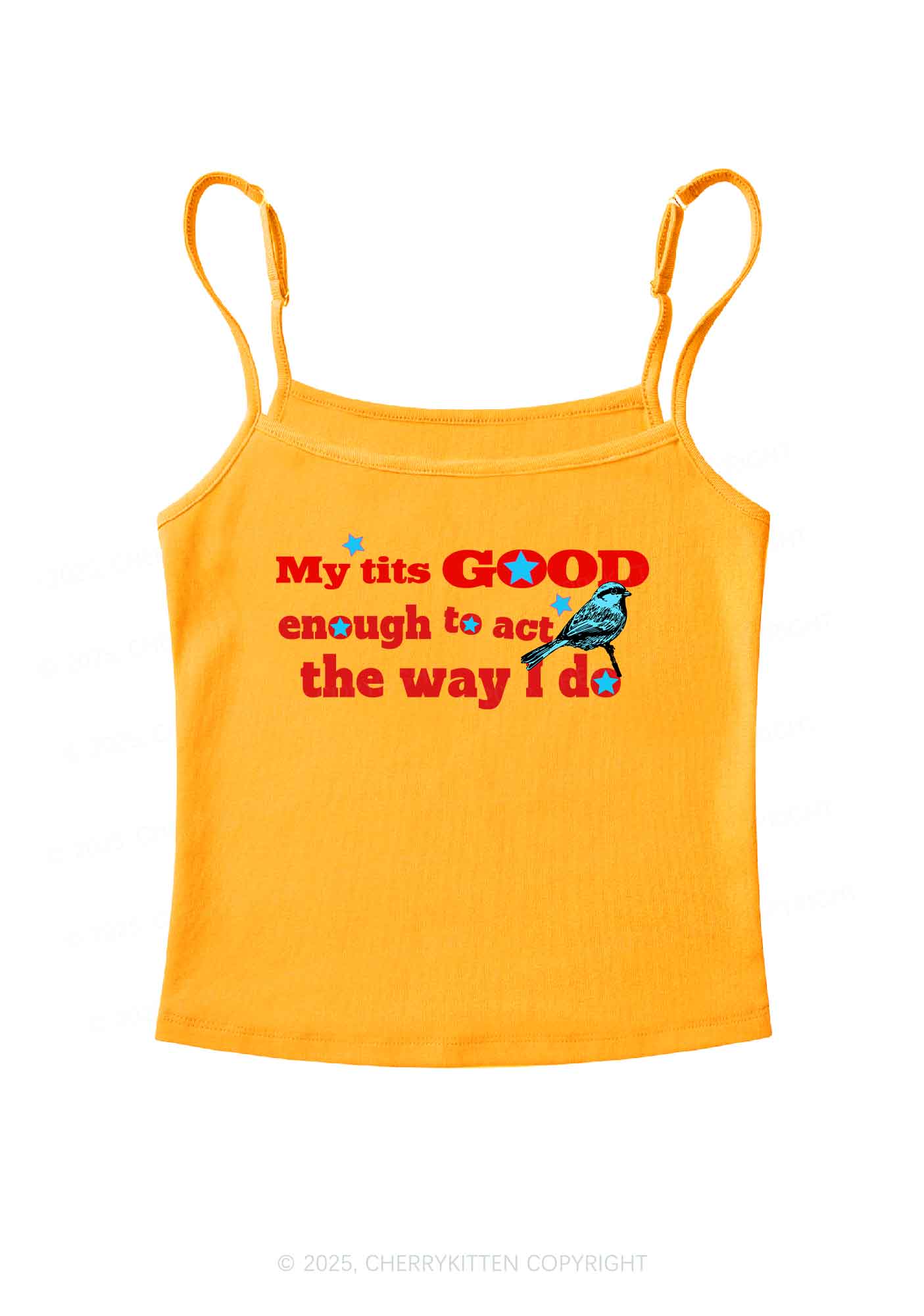 Good To Act Way Y2K Spaghetti Strap Cami Cherrykitten