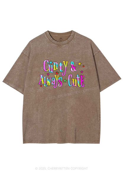 Cxxty Always Cute Y2K Shirts Washed Tee Cherrykitten