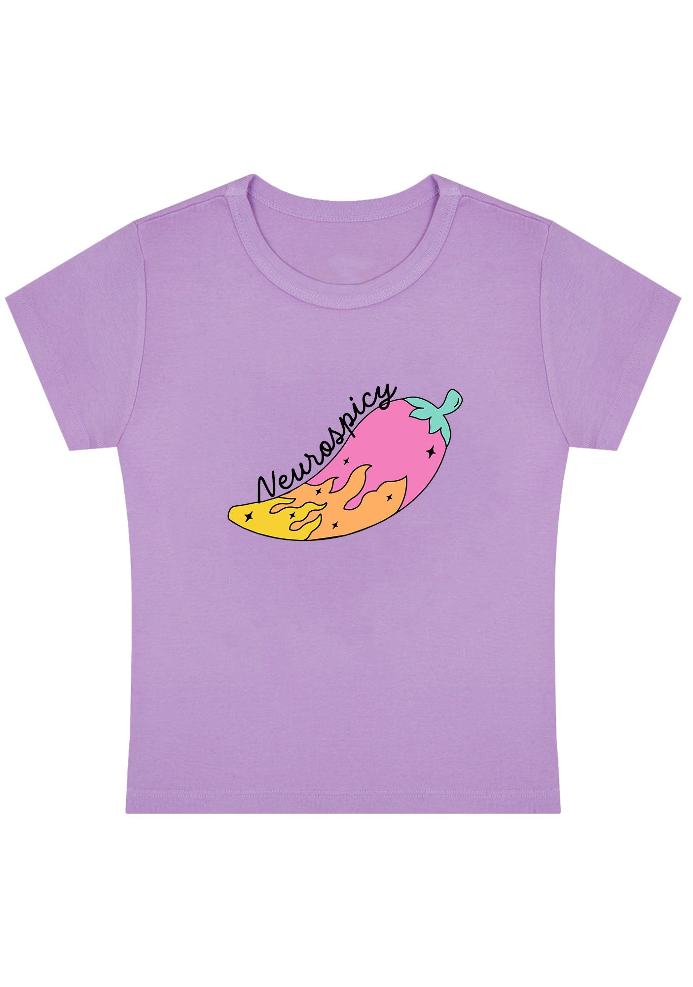 Curvy Neurospicy Colored Chili Baby Tee