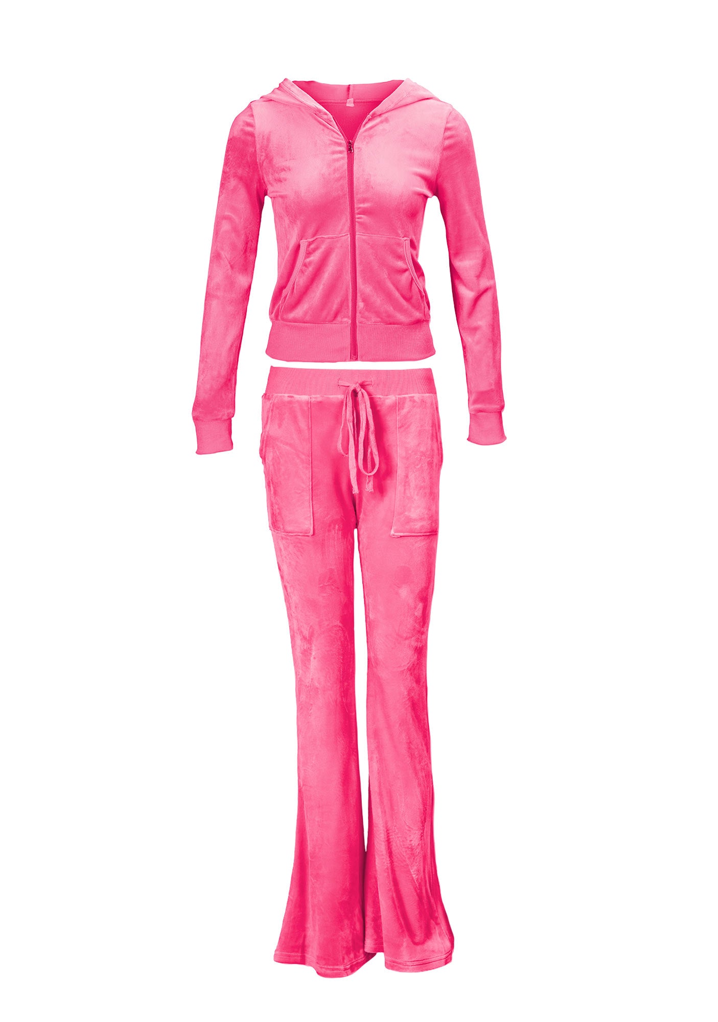 Vintage Velvet Casual Tracksuit Set Cherrykitten