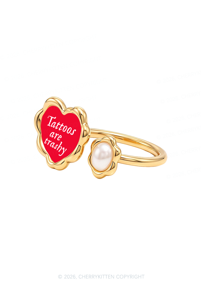 Tattoos Are Trashy Y2K Rings Cherrykitten