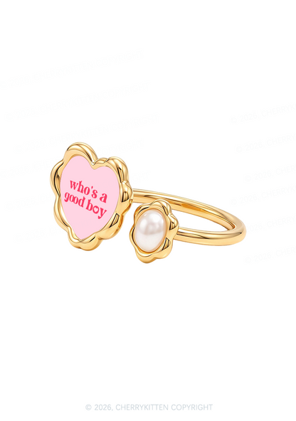 Whos A Good Boy Y2K Rings Cherrykitten