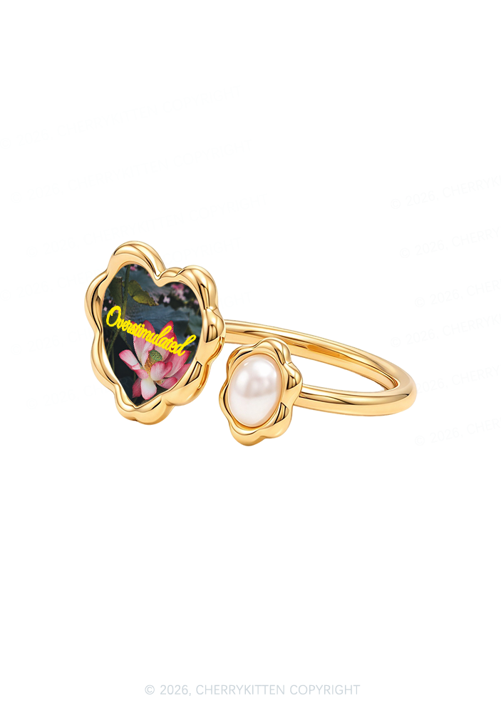 Overstimulated Lotus Y2K Rings Cherrykitten