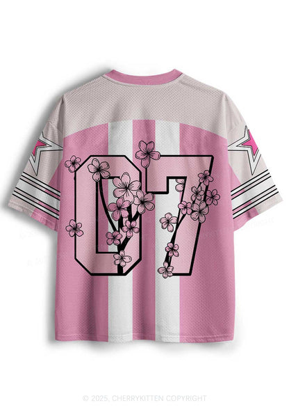 Custom I May Be A Handful Y2K Mesh Jersey Shirts Cherrykitten