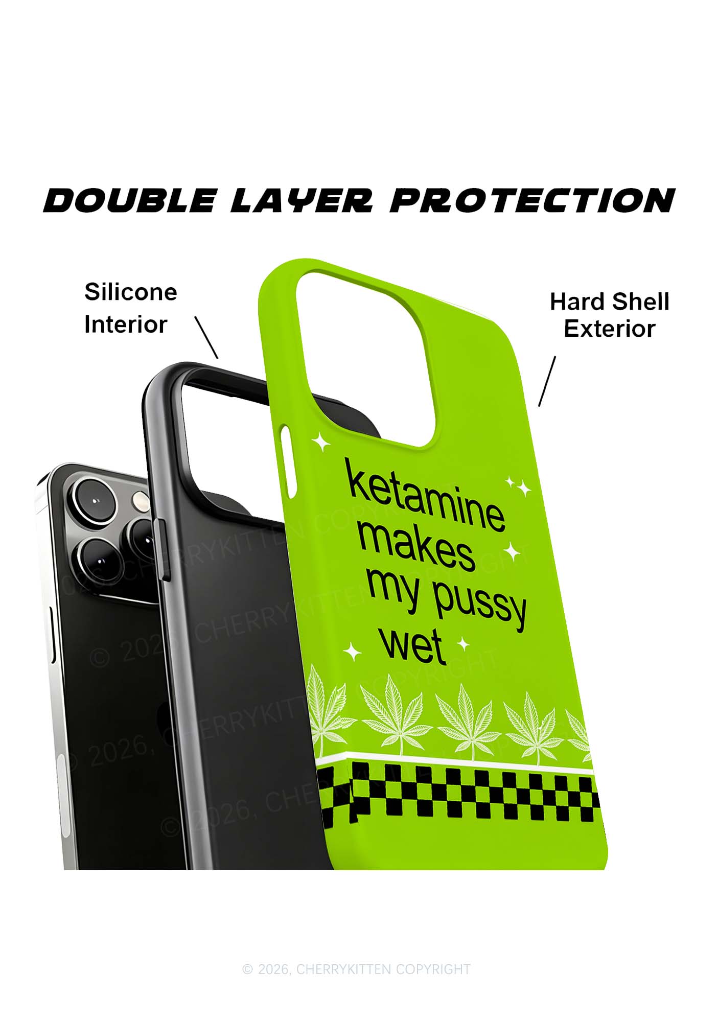 Kxxamine Makes My Puxxy Wet Y2K Phone Case Cherrykitten