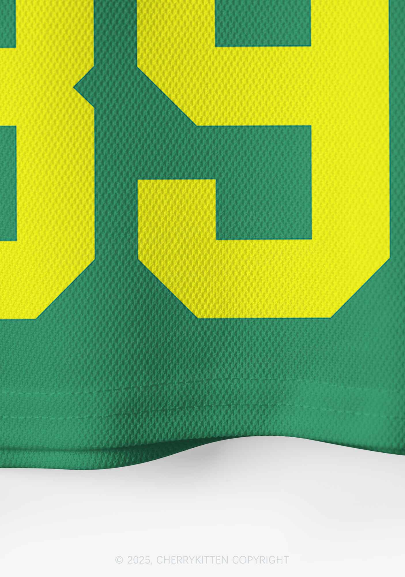 Custom Green May Be Handful Y2K Crop Sport Jersey Shirts Cherrykitten