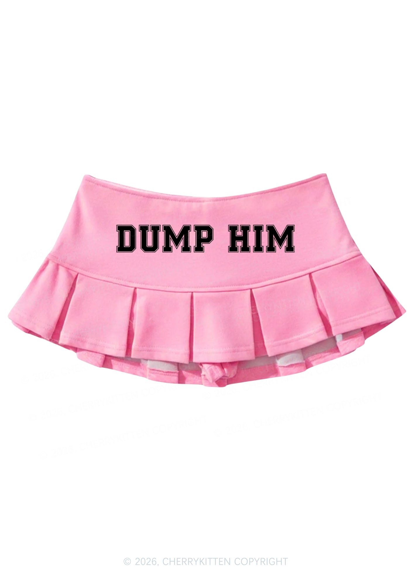 Dump Him Y2K Mini Pleated Skirts Cherrykitten