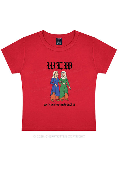 Wenches Loving Wenches Pride Y2K Baby Tee Cherrykitten