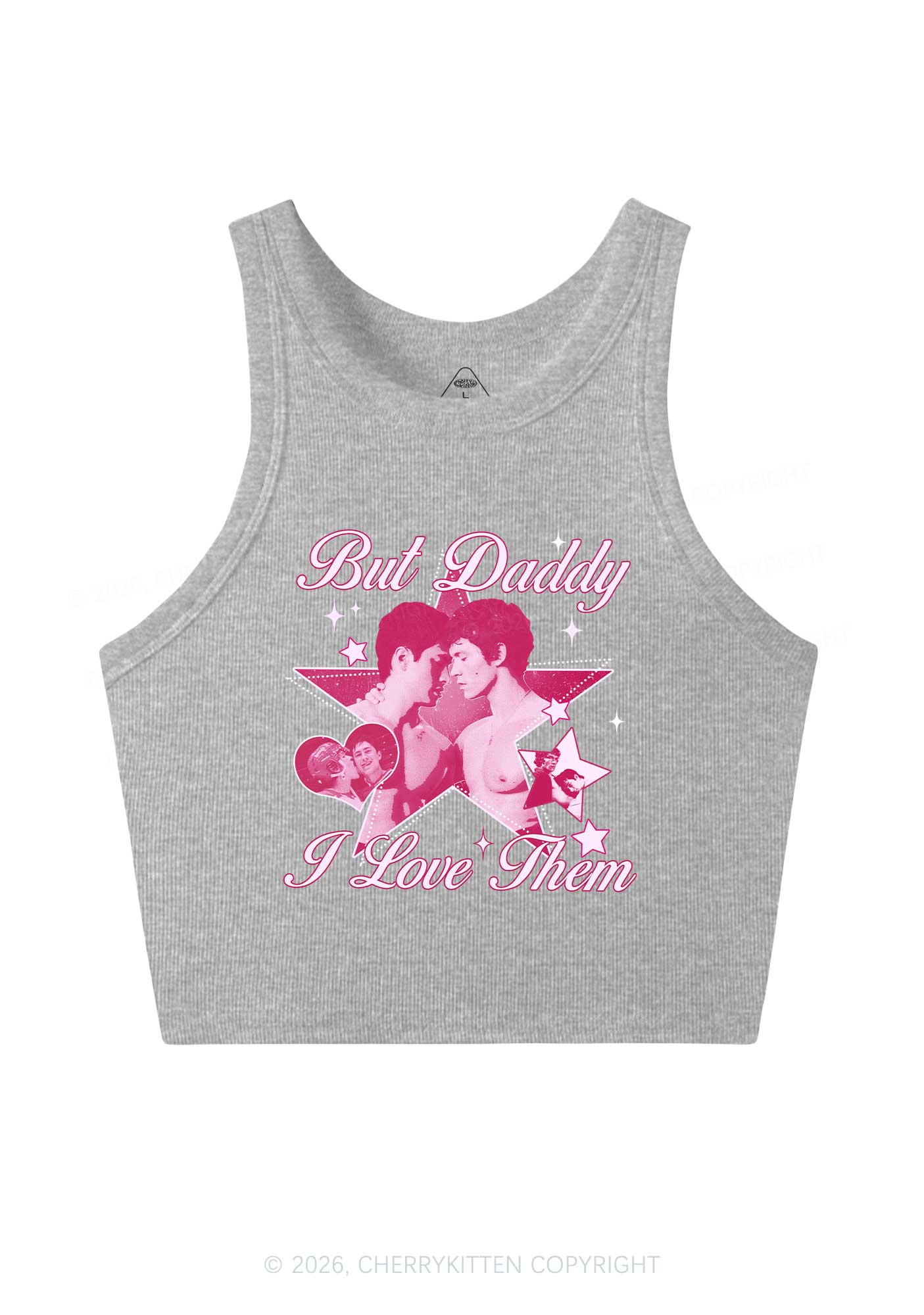 But Daddy I Love Them Star HR Y2K Crop Tank Top Cherrykitten