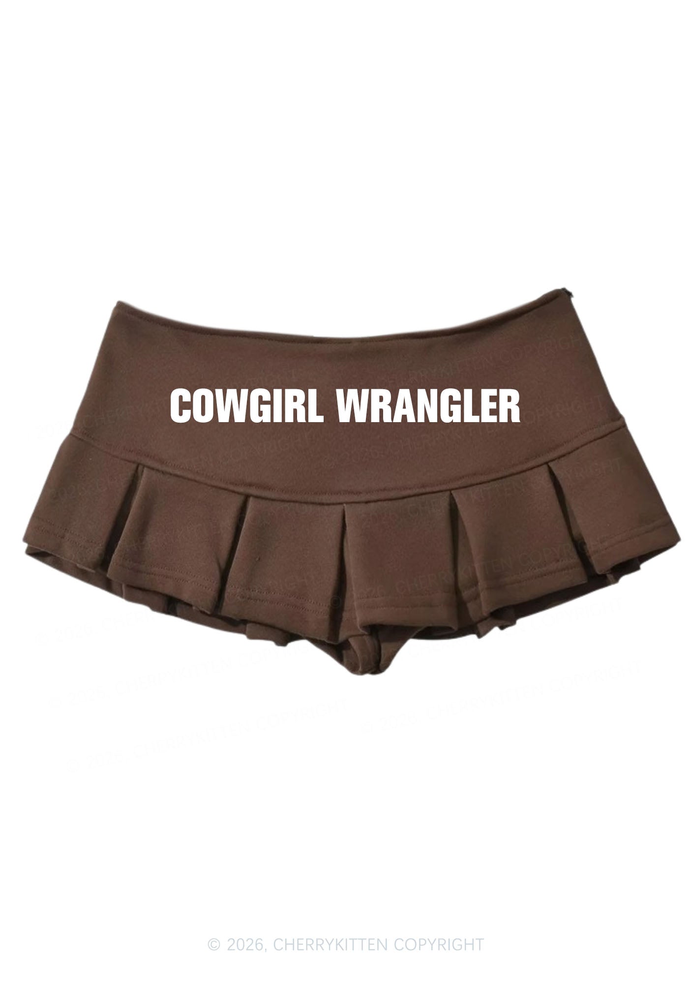 Cowgirl Wrangler Pride Y2K Mini Pleated Skirts Cherrykitten