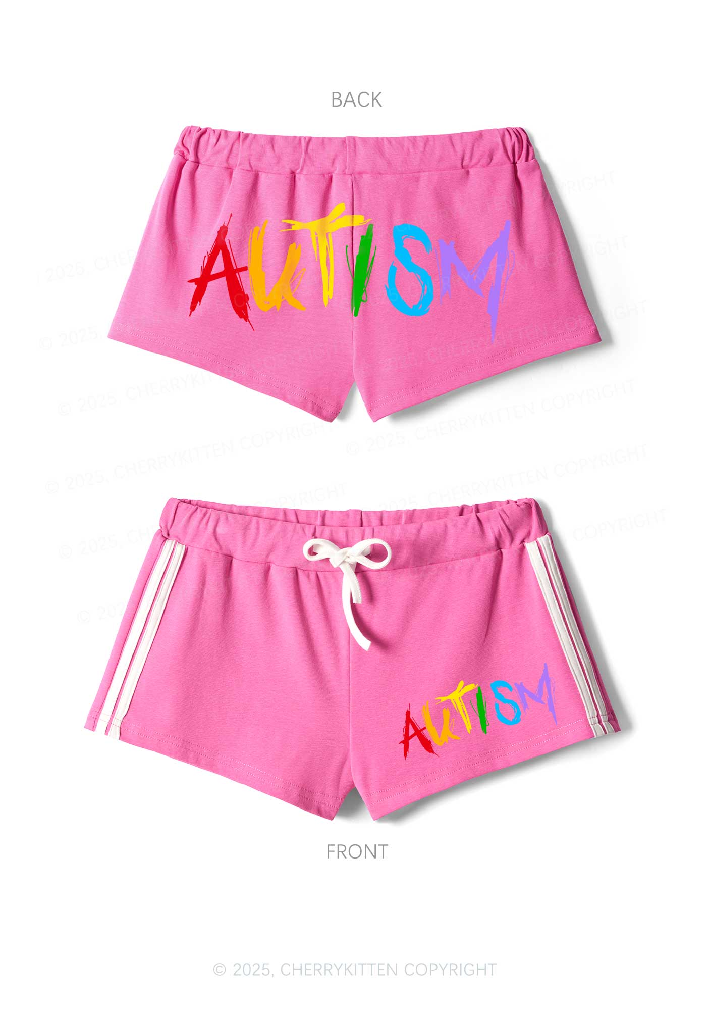Satan Autism Y2K Drawstring Mini Shorts Cherrykitten