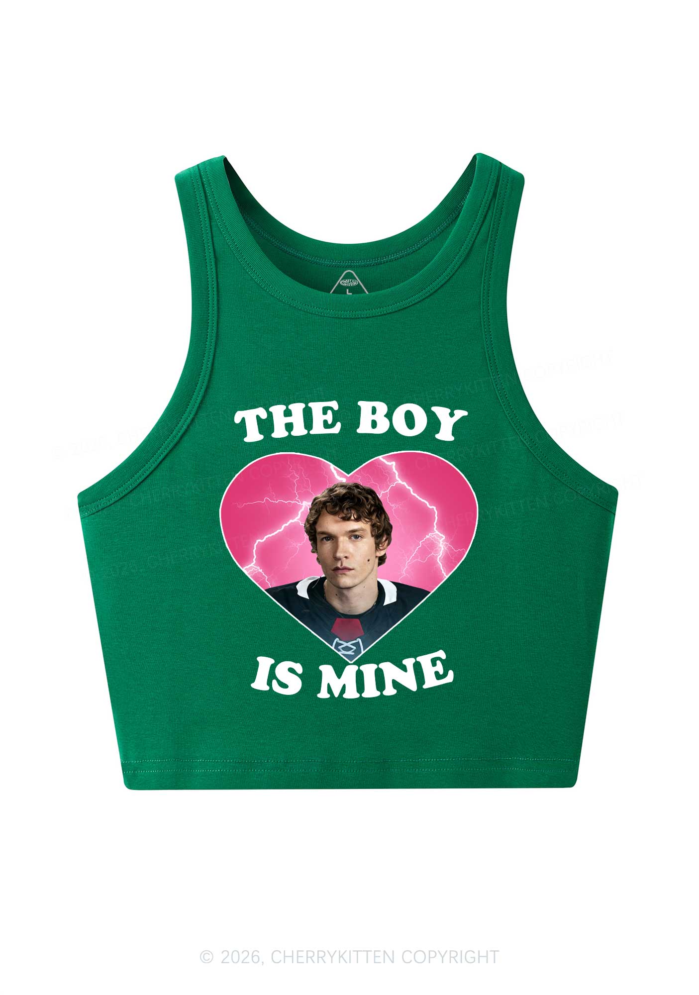 The Boy Is Mine CS Y2K Crop Tank Top Cherrykitten