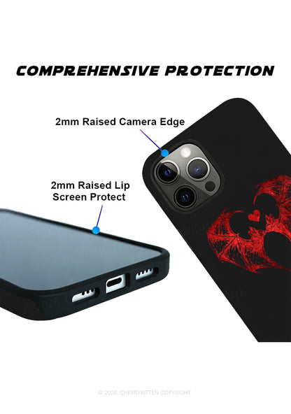 Halloween Bat Heart Y2K Phone Case Cherrykitten