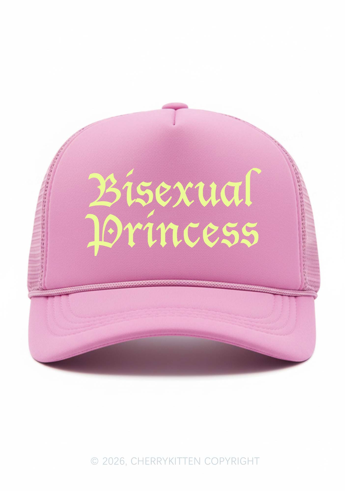 Bisexual Princess Pride Y2K Trucker Hat Cherrykitten