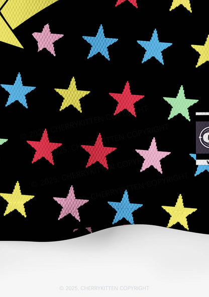 Custom Colourful Star Cxxt Y2K Crop Sport Jersey Shirts Cherrykitten