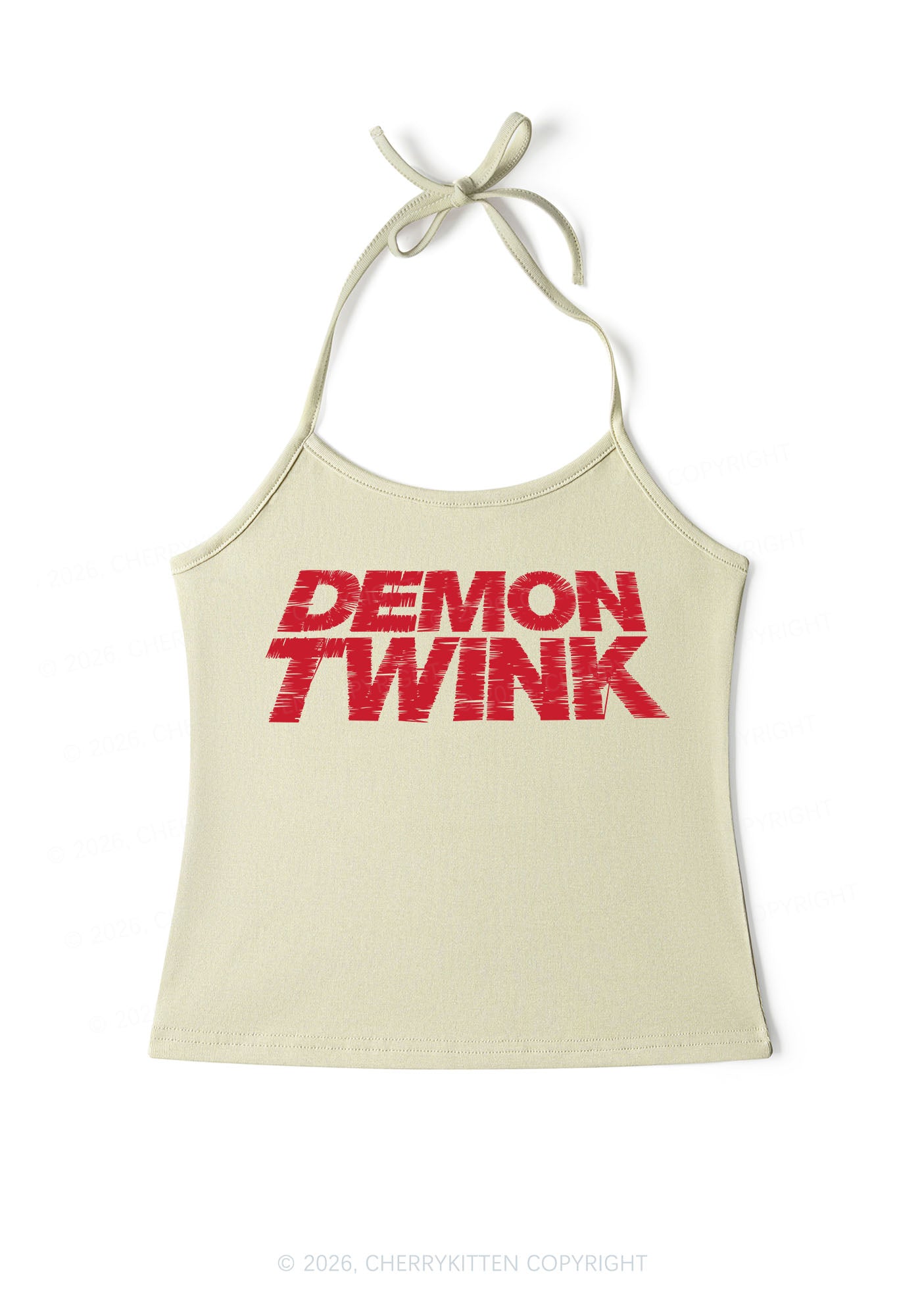 Demon Twink Pride Y2K Halter Neck Cami Cherrykitten
