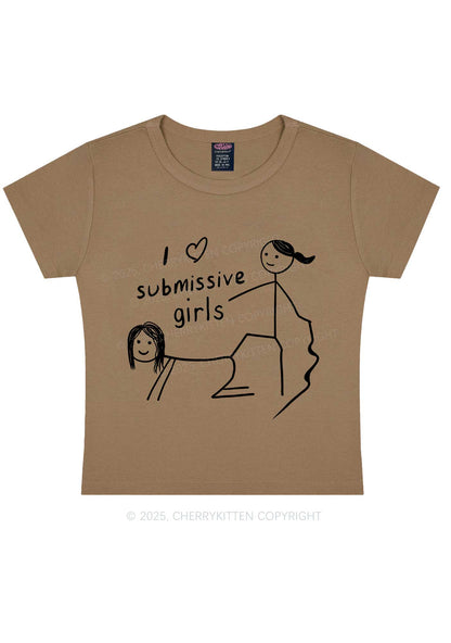 I Love S Girls Pride Y2K Baby Tee Cherrykitten