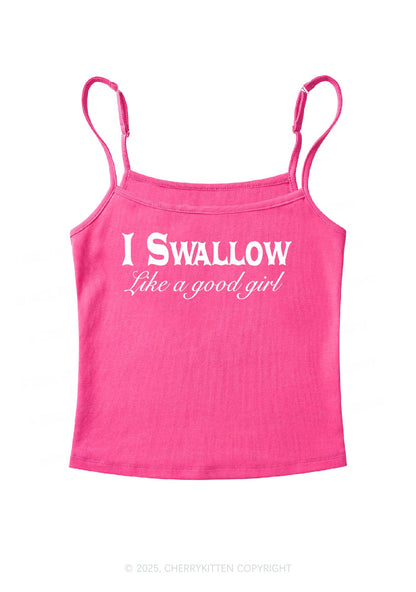 Swallow Like Good Gril Y2K Spaghetti Strap Cami Cherrykitten