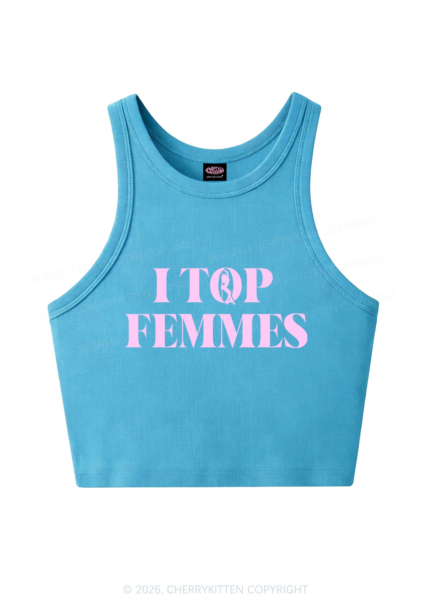 I Top Femmes Pride Y2K Crop Tank Top Cherrykitten