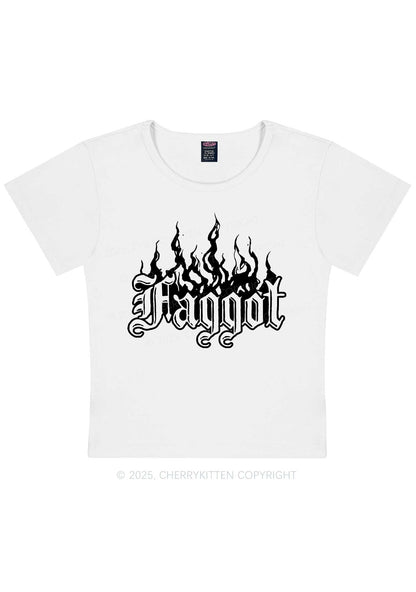Halloween Goth Faggot Pride Y2K Baby Tee Cherrykitten