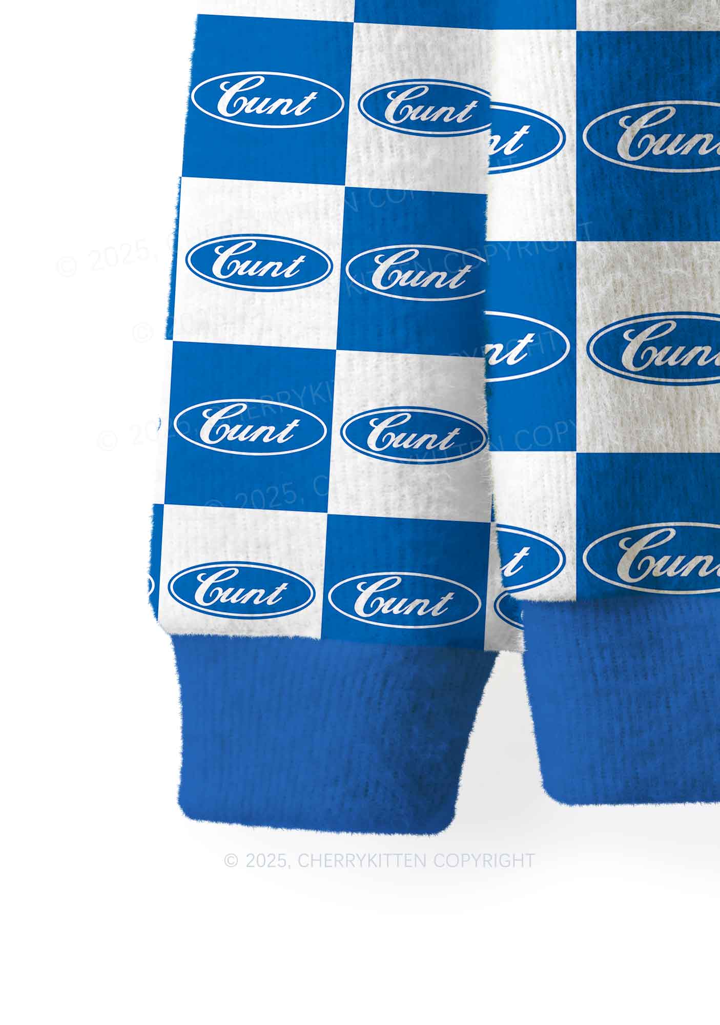 Oval Cxxt Y2K Christmas Knit Sweatshirt Cherrykitten