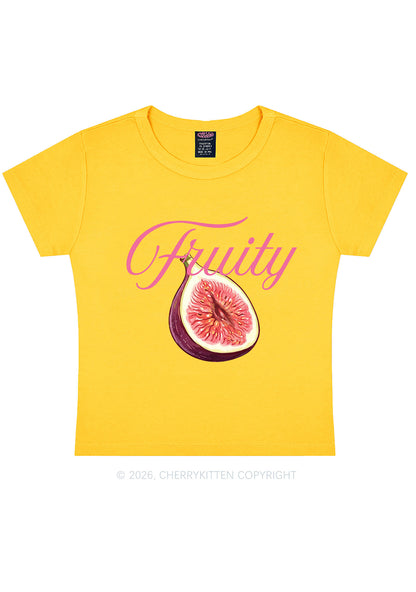 Fruity Fig Pride Y2K Baby Tee Cherrykitten