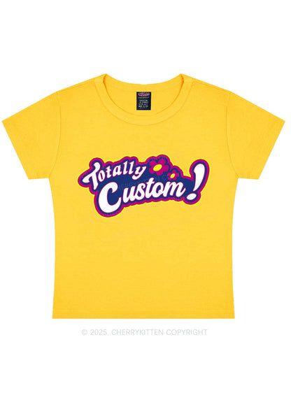 Totally Custom Y2K Baby Tee Cherrykitten