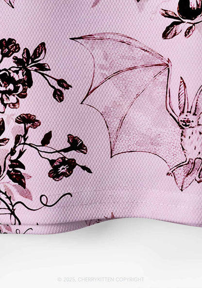 Custom Pink Bat Y2K Crop Sport Jersey Shirts Cherrykitten